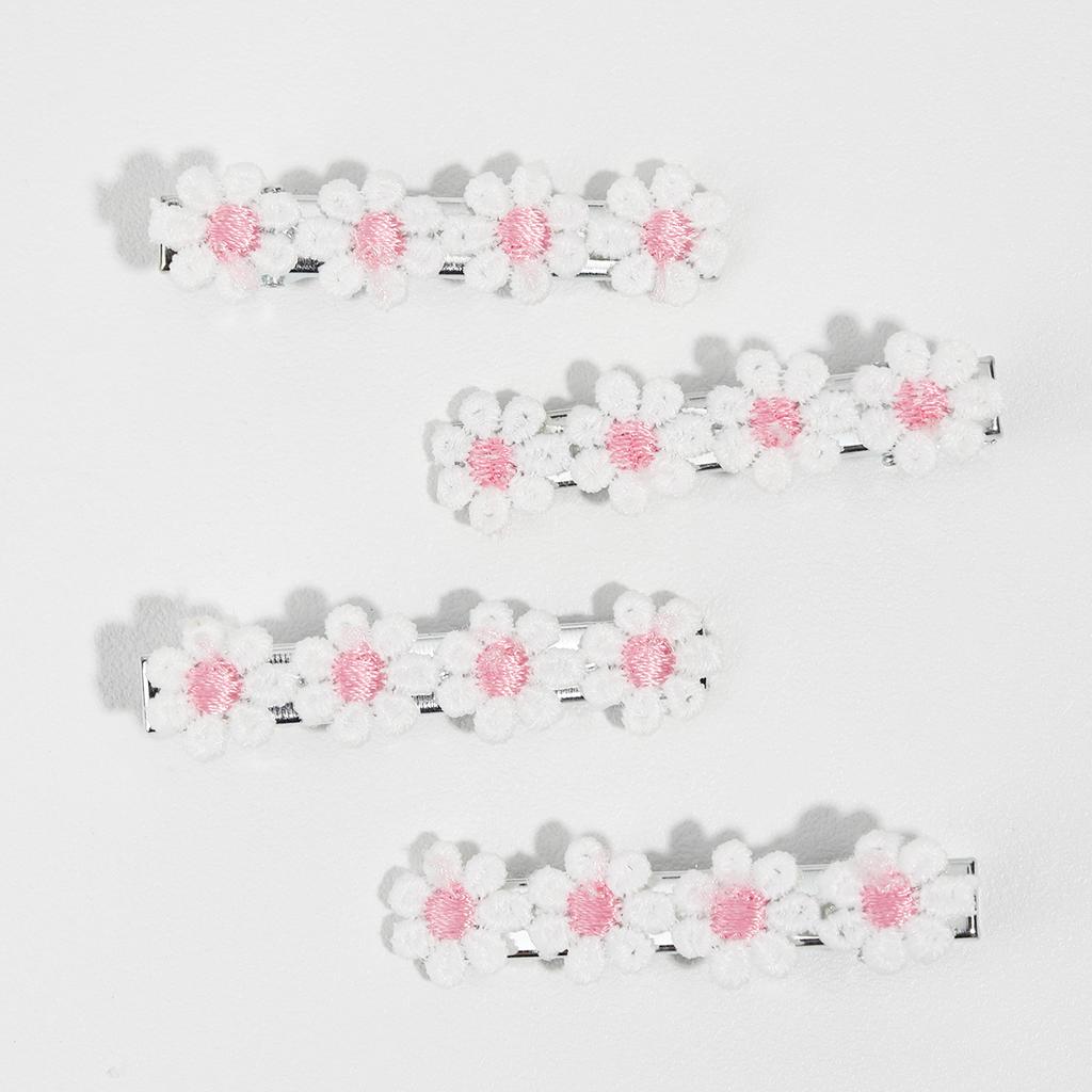 4 st/set Tusensköna Hårspännen För Flickor MIni Blomma Hårnålar Barn Mode Barrettes Barn Hårgrepp Dekorativa Håraccessoarer