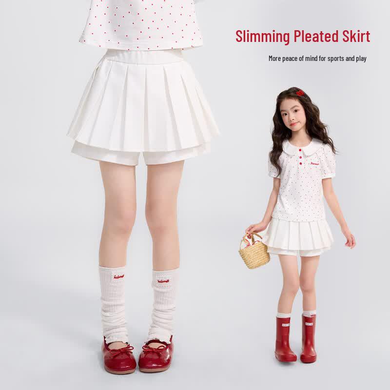 Girls Casual Pleated Skort 110
