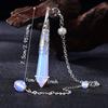 Energy Natural Crystal Pendulums Hexagon Cone Witch Spiritual Pendulos  Jewelry Gift