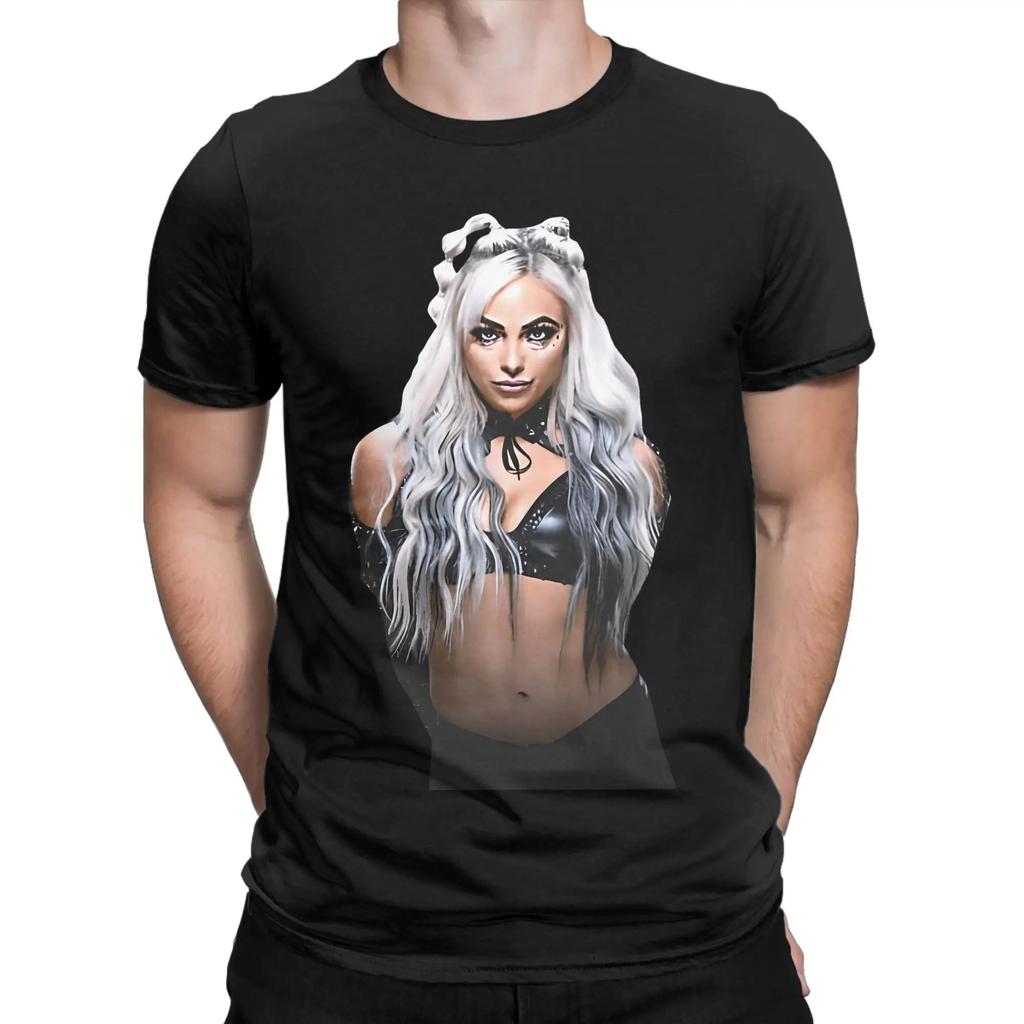 Vintage Liv Morgan T-Shirts for Men Round Collar Cotton T Shirts Revenge Short Sleeve Tees Summer Clothing