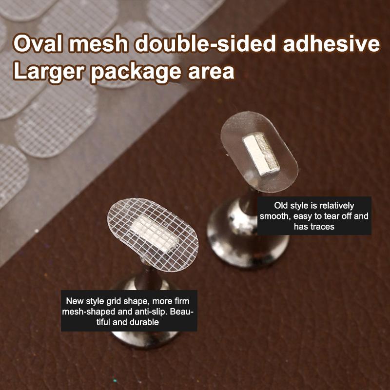 200 Peças/2 Folhas Fita Adesiva Dupla Face para Unhas Ferramentas para Suporte de Exibição de Unhas Postiças Tira Adesiva de Manicure Exibição de Unhas Sem Marcas