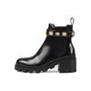 Wmns Leather Ankle Boot 'Belt - Black' Women's 550036 DKS00 1000