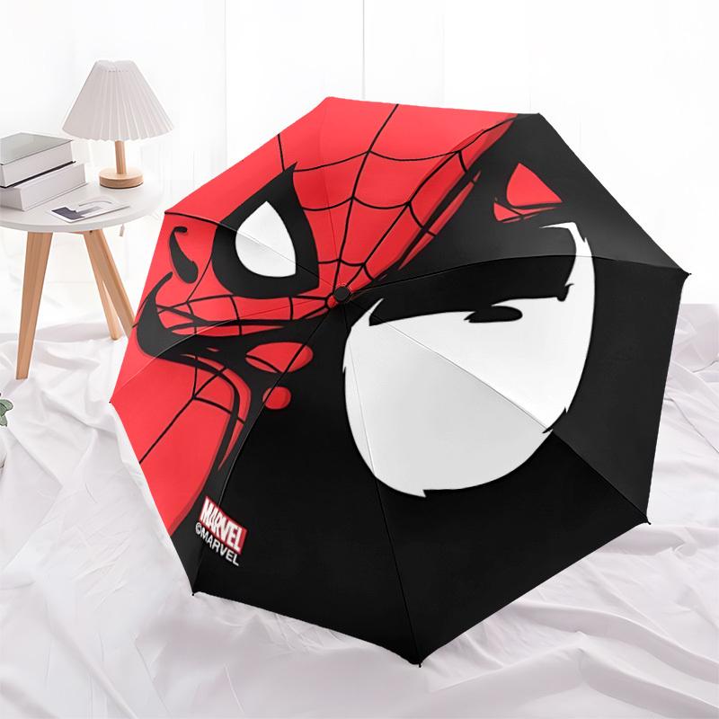 1pz Ombrello Automatico Spider-Man Design a 8 Stecche Compatto con Ingranaggio per Viaggi all'Aperto, Regalo Perfetto per i Compleanni degli Amici yy250815090