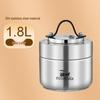 ZISIZ Leichter Luxus 304 Edelstahl Isolier-Lunchbox