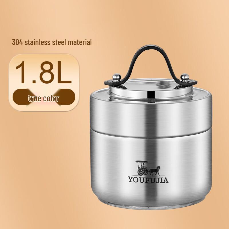 ZISIZ Leichter Luxus 304 Edelstahl Isolier-Lunchbox