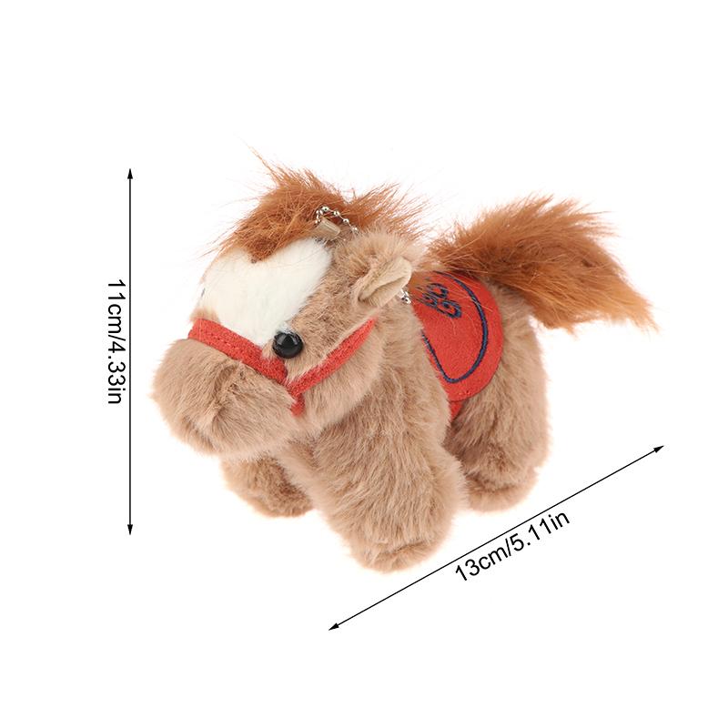 2026  Year Horse Pendant Keychain Party Favors Cartoon Horse Ornament Horse Decoration  Year Horse Keychains For Bags