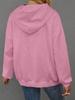 Women's 2025 European & American Fall/Winter Jacquard 3D Letter Solid Color Casual Hoodie