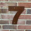 Rusty Metal Address Numbers Letters Vintage Outdoor Decor