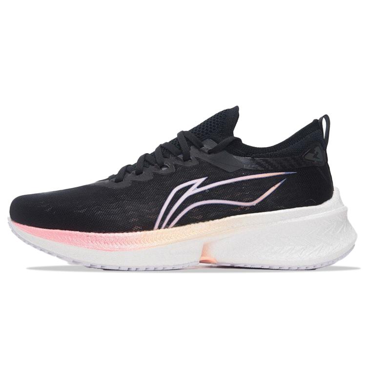 New LiNing Feidian Discovery Support Low Top Running Shoes Women's Black ARMS016-4