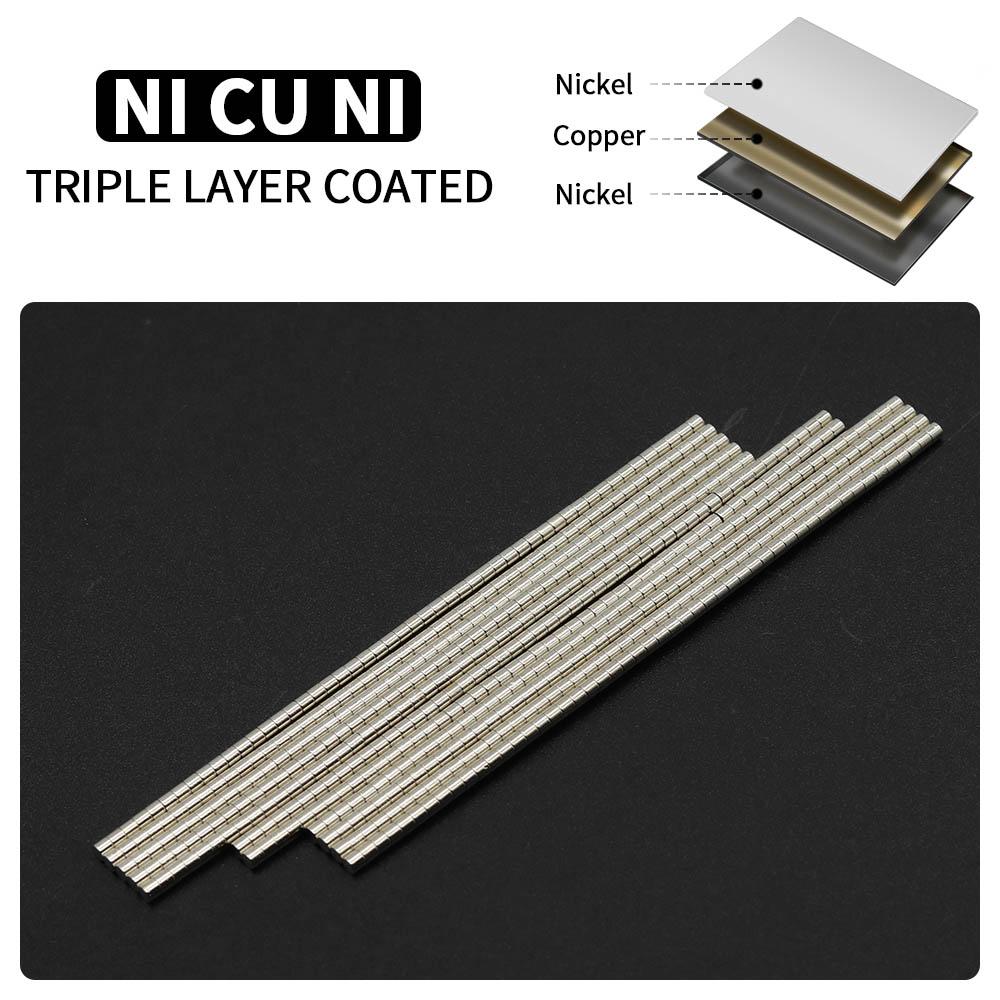 2X2MM Très Puissant N35 Aimants Permanents NdFeB Aimant Néodyme Rond Puissant Aimants de Réfrigérateur