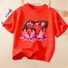 Summer Short Sleeve 67 Six Seven Kid T-Shirt Funny Round Neck Cute Tee Boy Girl Tops Casual Fashion Polyester Children's T-Shirt