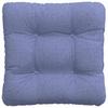 Seat Cushions 4 Pcs Denim Blue 40 X 40 X 12 Cm Fabric