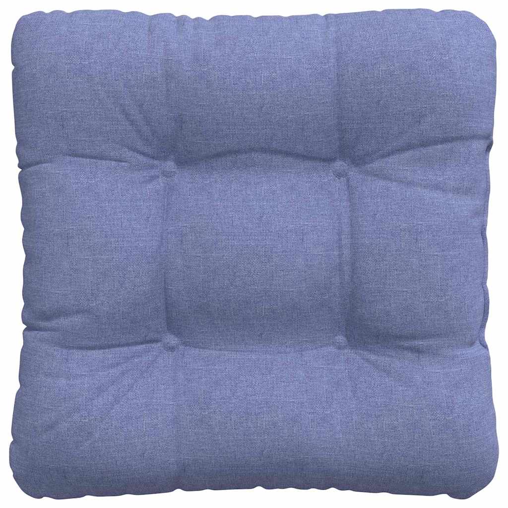 Seat Cushions 4 Pcs Denim Blue 40 X 40 X 12 Cm Fabric