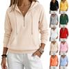 Women's Casual Pullover Hoodie Loose Fit Color for Everyday Wear