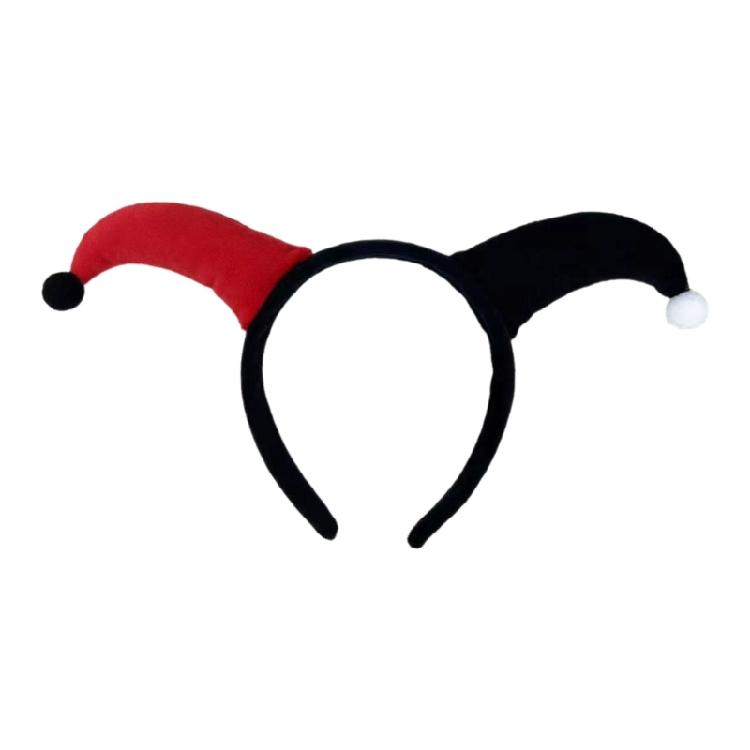 

Women Hairbands Festive Clown Horn Birthday Party Photo Booth Props for Girl чорний/червоний