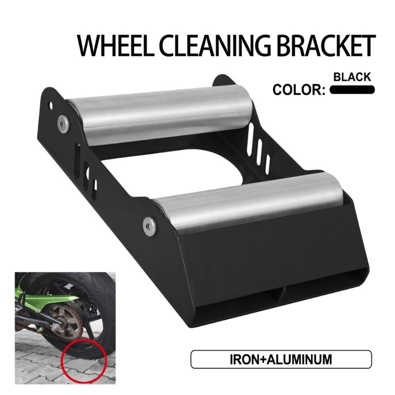 Heavy Duty Motorcycle Stand with Anti Slip Pads Metal Bike Lubrication Stand For Reliable Wheel Cleaning & Hub Servicing