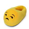Emoji Plush Slippers With Nonslip Rubber Sole For Home Comfort And Relaxation