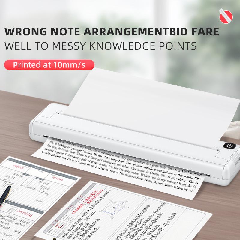 Portable A4 Inkless Tattoo & Label Printer – Mini Thermal Printer for Photos & Office Use