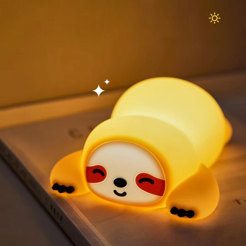 

Novelty Silicone Sloth Night Light Cute Children s Night Light With Touch Sensor USB Dimmable For Children s Bedroom Decoration