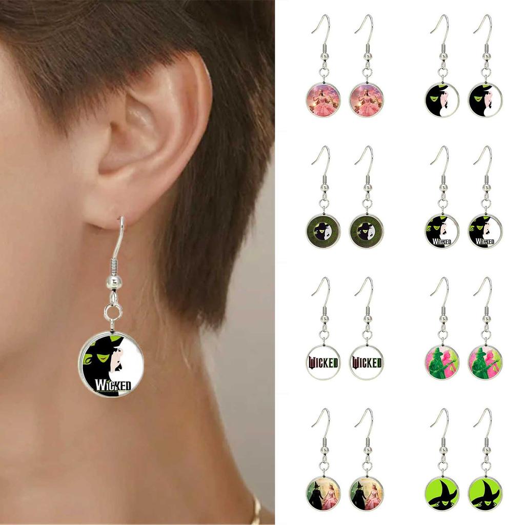 Anime Cartoon Metal Earrings, TV Movies Gifts For Women, Men