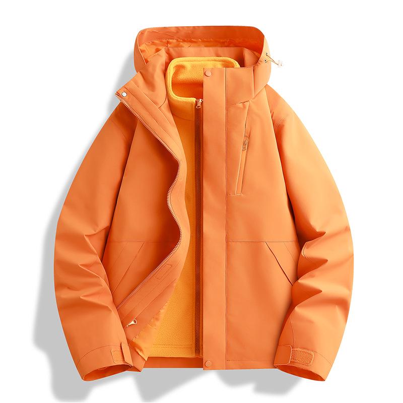 Unisex 3-in-1 Waterproof Windproof Mountaineering Jacket