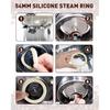 54mm Silicone Steam Ring, 2PCS Grouphead Gasket Replacement Accessories, No BPA Silicone Gasket Seal, for Breville Espresso Machine