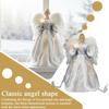 Christmas Tree Toppers Christmas Angel Pendants With Light Lighted White Tree Topper Decoration For Holiday Living Room Outdoor