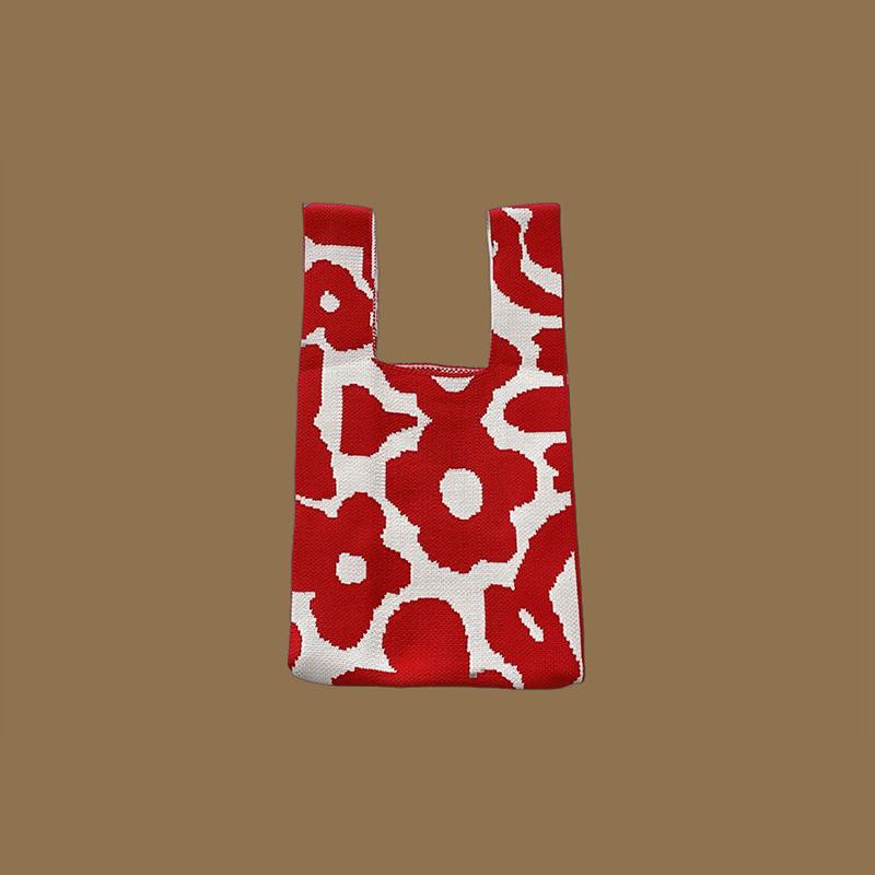 

Модная плетеная сумка ручной работы для женщин, мини-сумка с узлом, повседневная многоразовая сумка для покупок