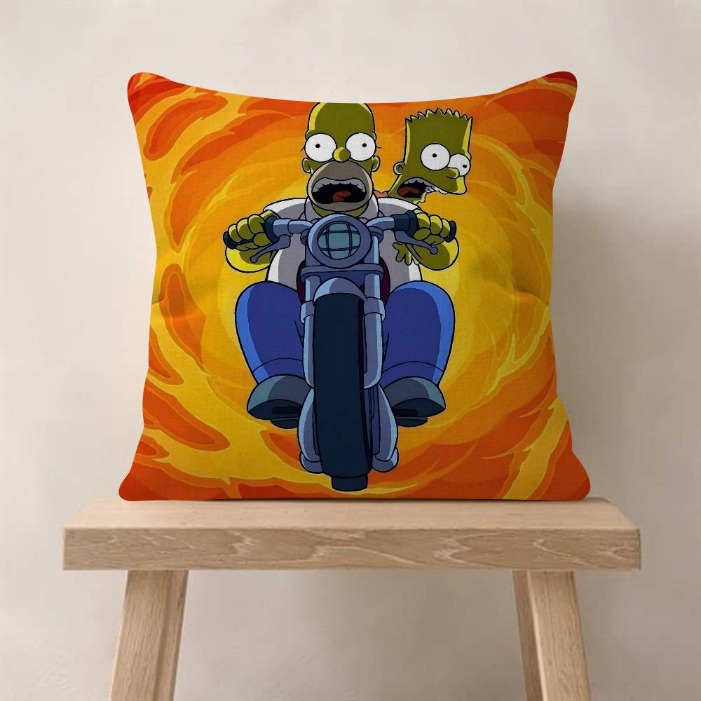 Cartoon The S-Simpsons-es Cushion Cover Inches Farmhouse Decor Home Throw Pillow Covers For Couch Decorations