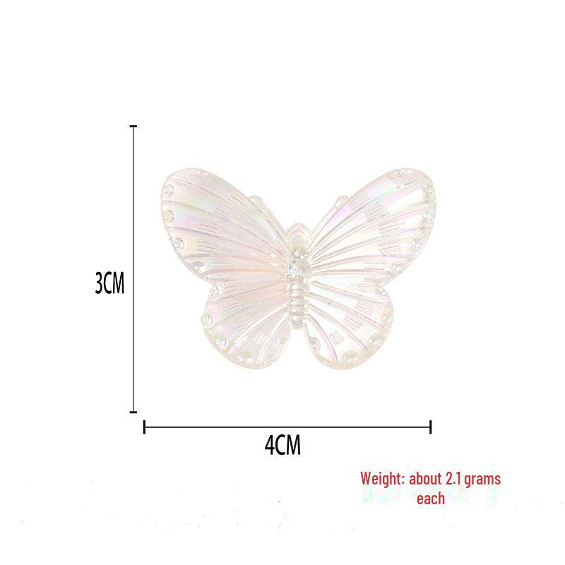AB Butterfly Resin Accessories: Electroplating DIY Cream Glue for Mobile Case & Headdress Crafting