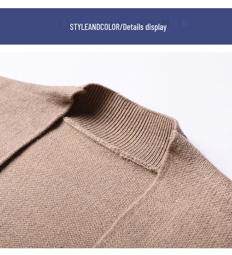 Men's Slim Fit Long Sleeve Knitted Cardigan - Spring/Autumn Casual Businesswear