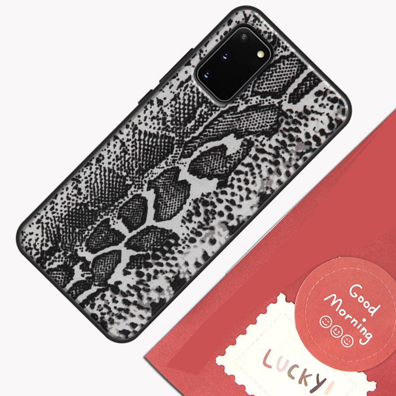 Snake Skin Phone Case For Samsung Galaxy S25 S24 S20 S21 S22 S23 Ultra S9 S10 Plus S23 FE Cover Shell
