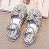 Girls Sandals Summer New Children's Princess Sandals Soft Sole Bag Head Baby Girl Shoes Summer Crystal Shoes
