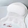 Ergonomic 4D Bathtub Pillow Machine Washable Head Shoulder Support Bath Cushion with 6 Suction Cups