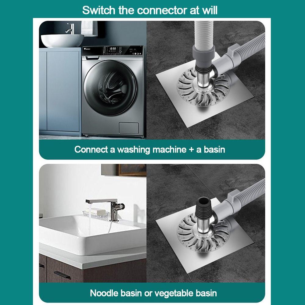 Double Purpose Washing Machine Floor Drain Cover Insect Prevention Sewer Special Elbow Pipe Joint