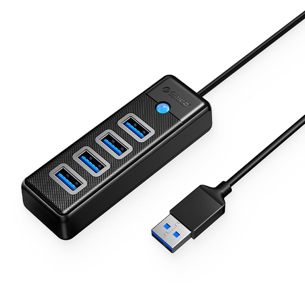 PW4U-U3 USB-A Splitter Hub - 4x USB-A - schwarz
