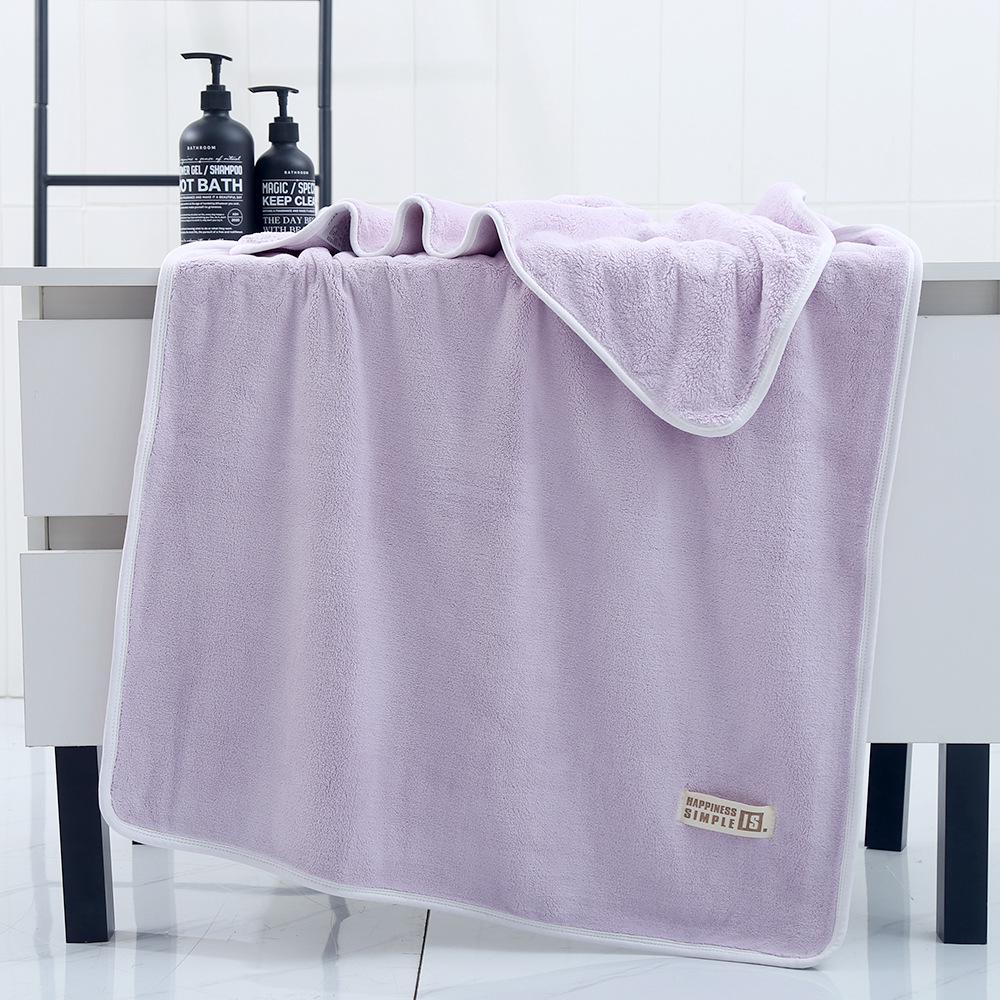 Super Thick 530g Coral Fleece Bath Towel - Large, Quick-Dry, Absorbent for Women & Adults