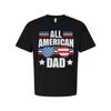 All American Dad Graphic T Shirt With Flag Sunglasses