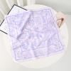 Japanese simple satin 71 * 71CM silk scarf spring and autumn light luxury purple neck protection simulation silk scarf square scarf