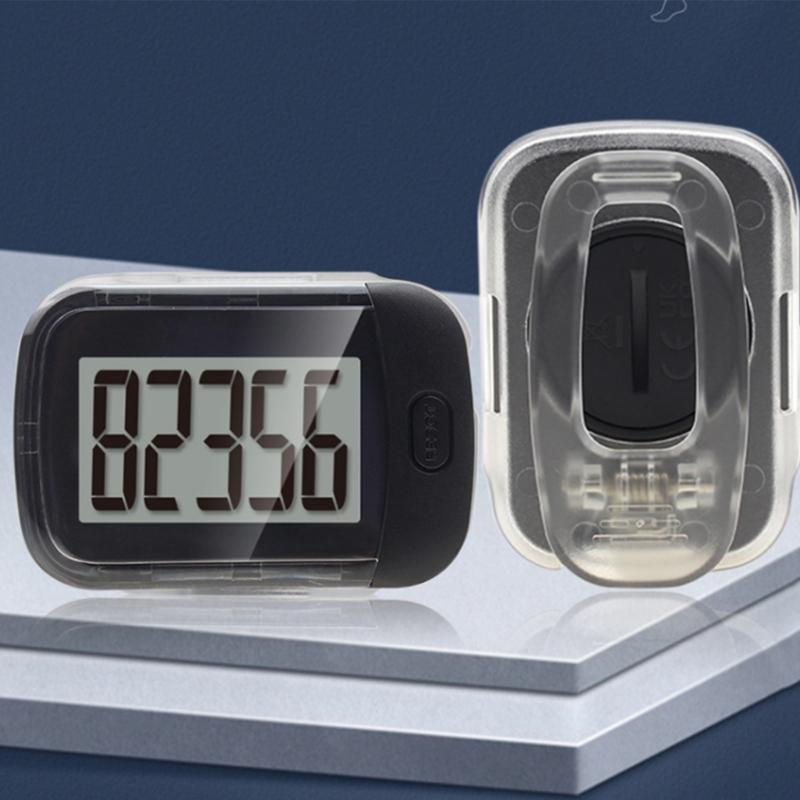 Easy to Use 3D Pedometer Step Counting Pedometer for Men, Women, Seniors Walking Jogging Without Smartphone Connection