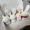 Soft Stuffed Rabbit Doll Pendant Long Ear Stuffed Bag Charm Cartoon Backpack Pendant  Backpack