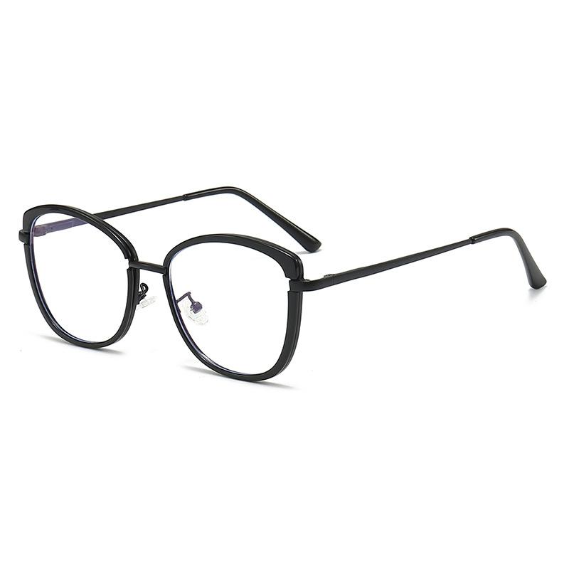 Retro Cat Eye Clear Anti Blue Light Glasses TR90 Spring Hinge Women Men Computer Goggles Optical Frame