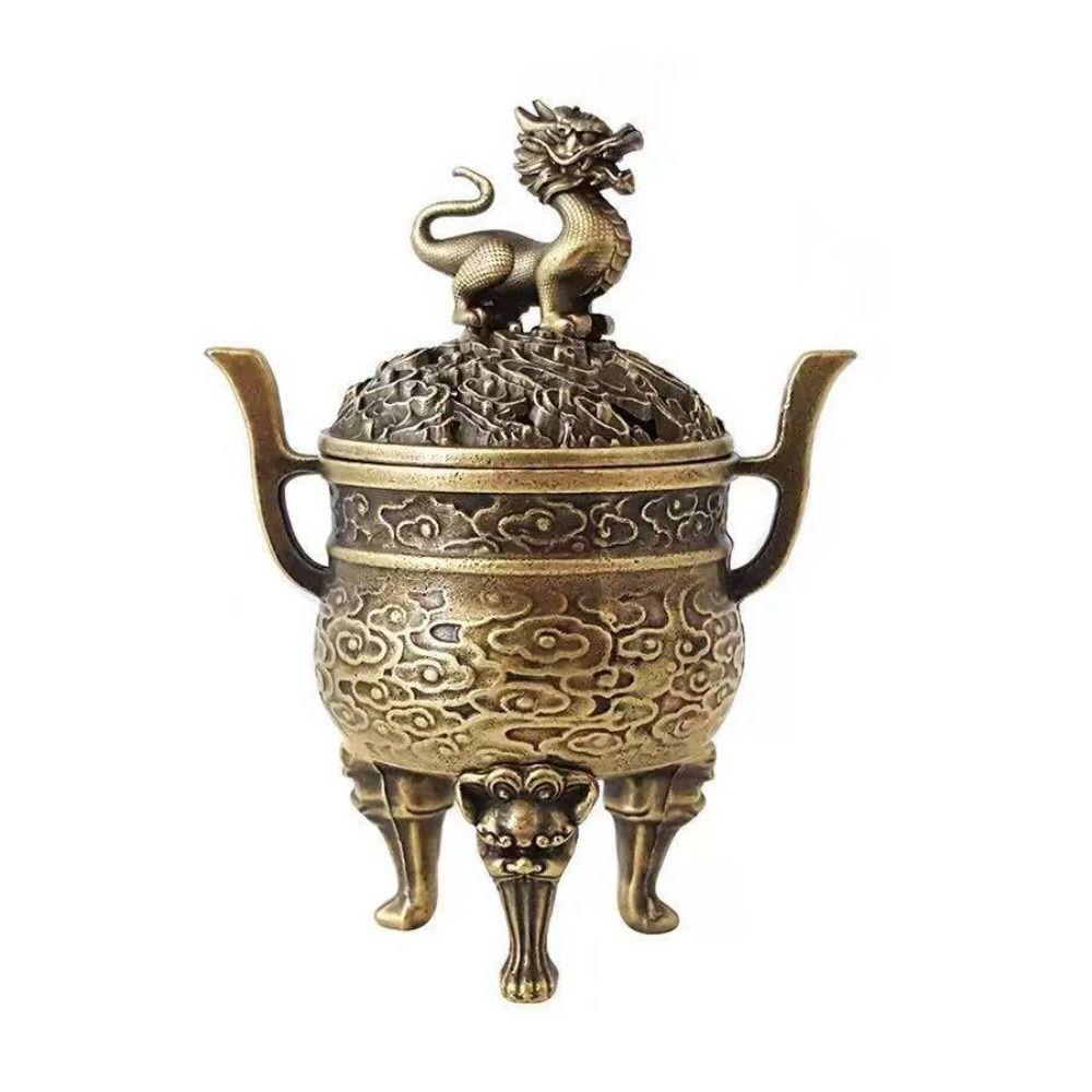 Elefant Arzător de Tămâie din Lemn de Santal Norocos Sobă cu Trei Picioare pentru Ceremonia Ceaiului Decor pentru Casă