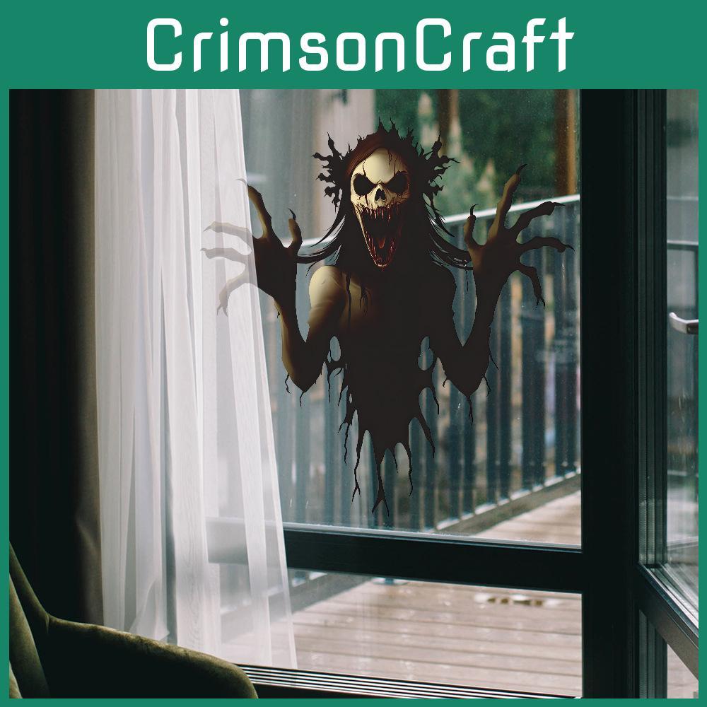 Halloween Wall Thrilling Breaking Zombie Ghost Living Room Home Decor Stickers