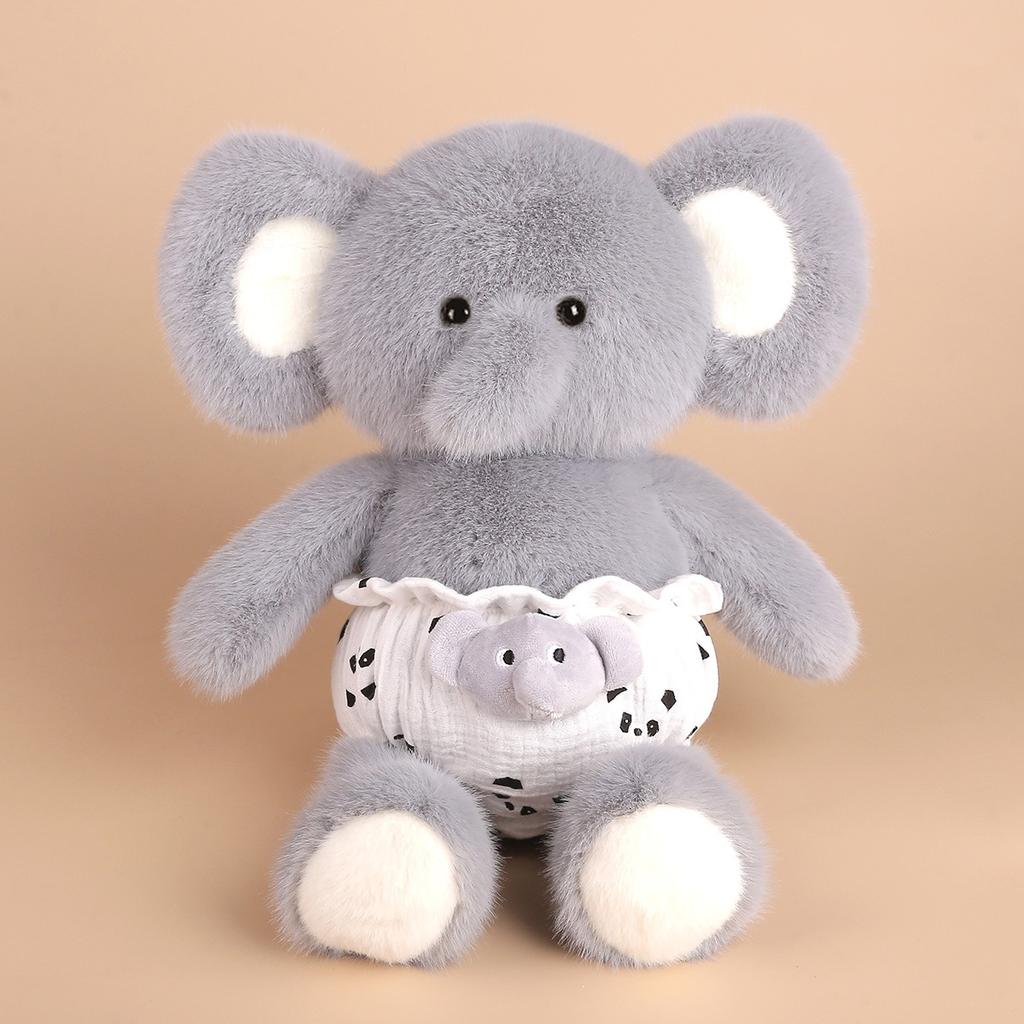 Running Cute Pet Puppy Birthday Gift Lamb Sleeping Doll Cute Elephant Plush Toy Doll Soft Doll