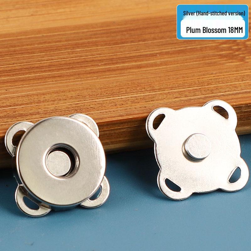 Fibbia a pressione magnetica per borse in pelle: Accessorio Valigia con Bottone Metallico e Chiusura Invisibile.