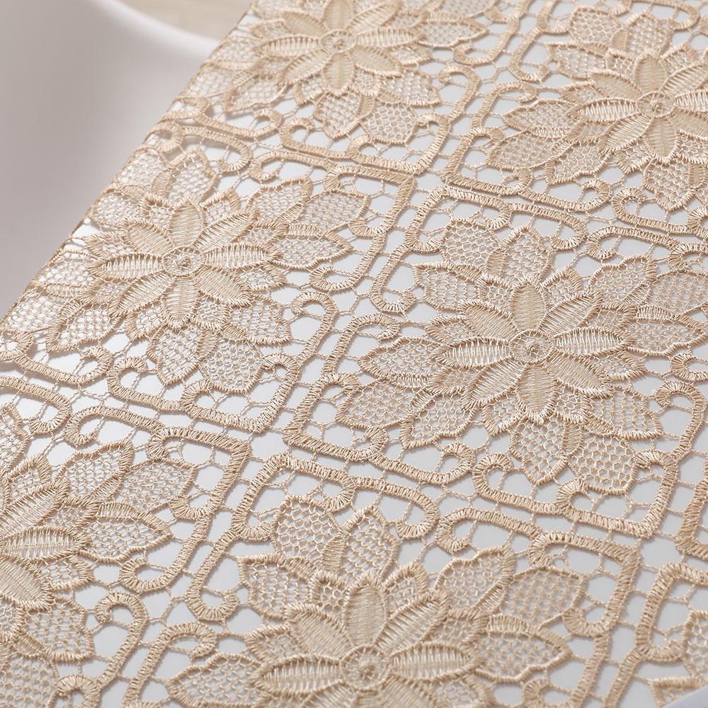 Light Luxury Tablecloth Lace Embroidered Tablecloth Hollow Bedside Cover Decorative Coffee Table Cloth Round Tablecloth