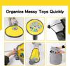 Kids Play Mat Toy Large Capacity Organizer Foldable Storage Bag for Building Blocks Dolls Carry Handle Childrens Room Decor