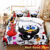 New Calimero Printed Bedding Set Single Twin Full Queen King Size Bed Set Aldult Kid Bedroom Duvetcover Sets 3d Anime Kawaii Bed
