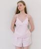 Laminez Strap Stripe Sleeveless Top - Pink
